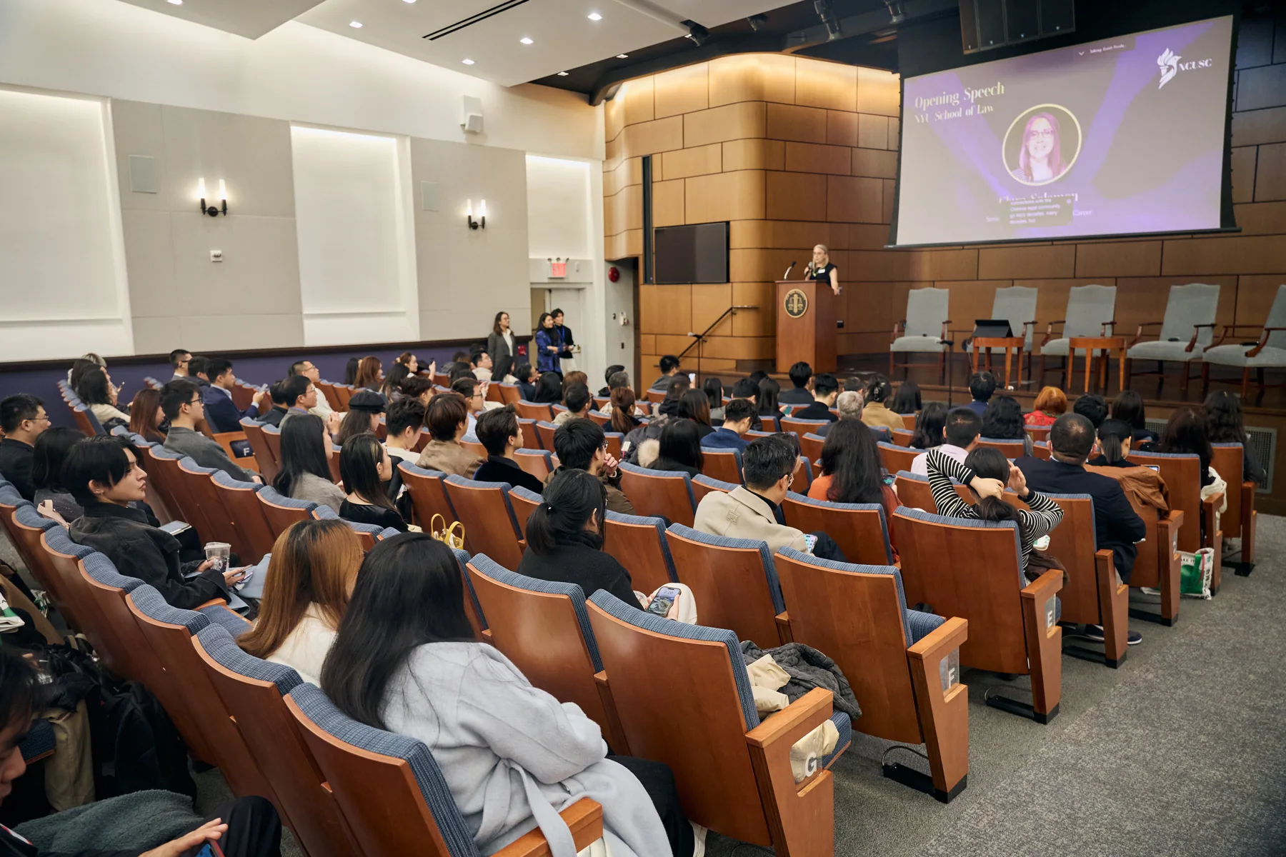 Audience gathered at the 2025 NCUSC final at NYU School of Law